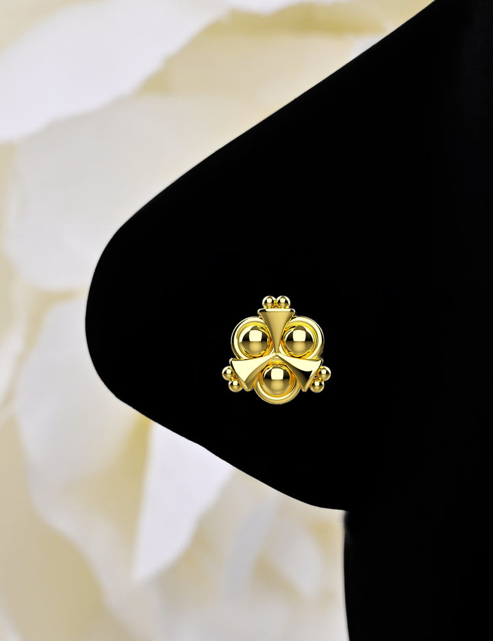 Tiny nose ring stud – dainty gold nose jewelry