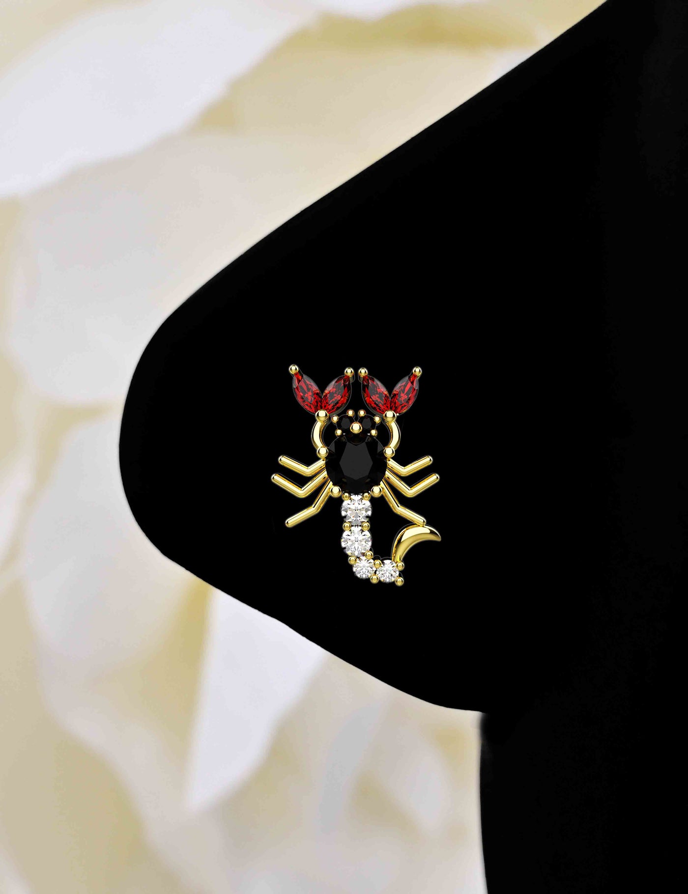 14kt Gold Plated Scorpion Nose Stud