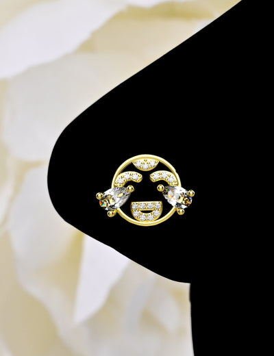 Face With Tears Of Joy Nose Stud