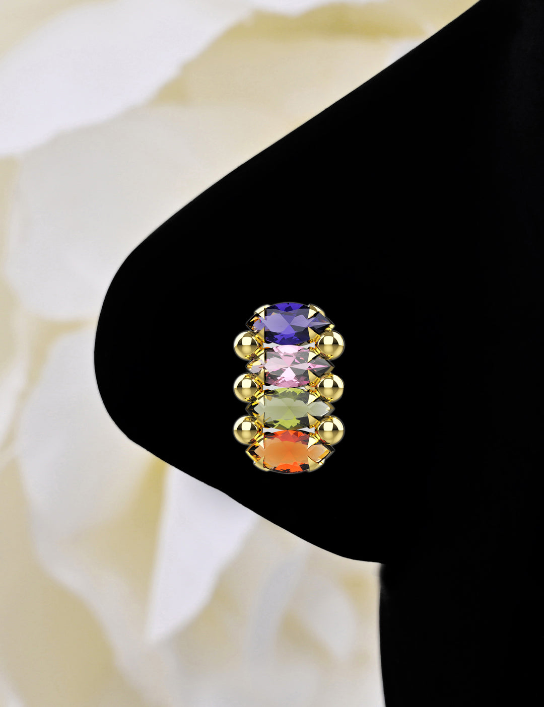 Vibrant Stone Nose Piercing Jewelry