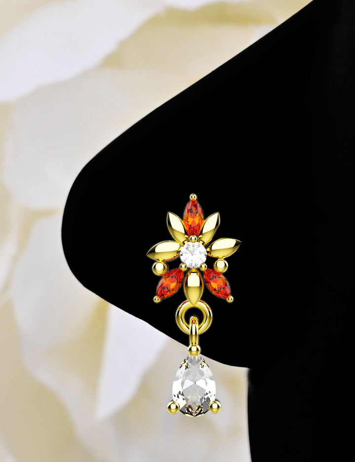 Elegant gold piercing