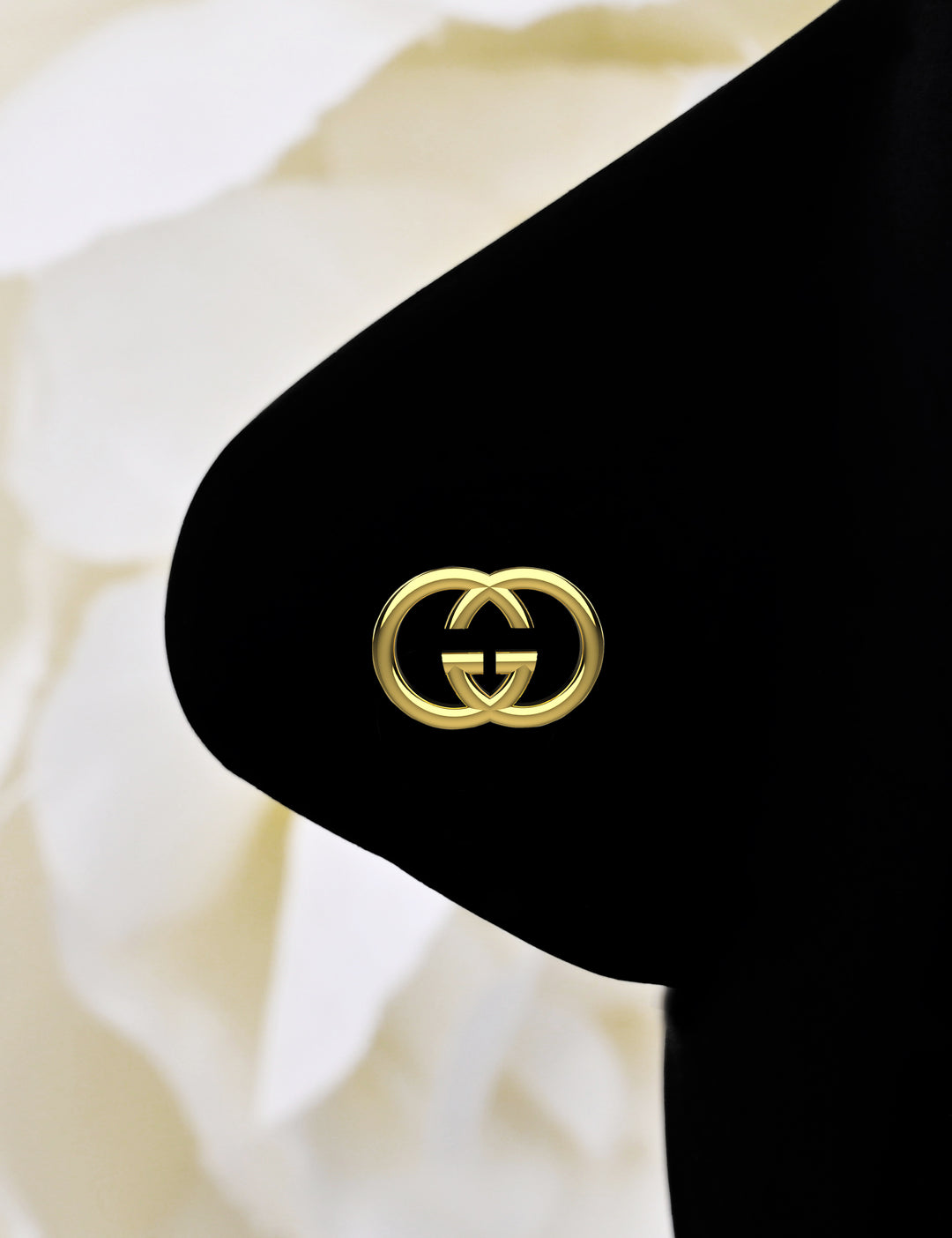 Fashion-forward gold nose stud designer look