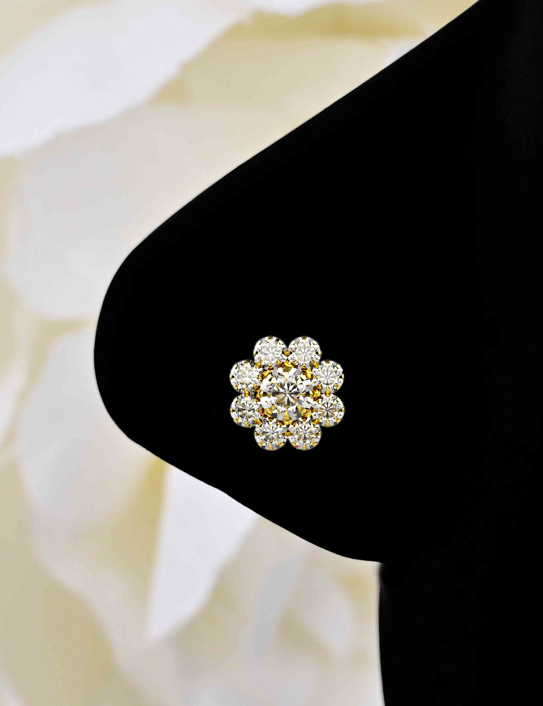 tiny daisy nose stud – floral and elegant nose jewelry