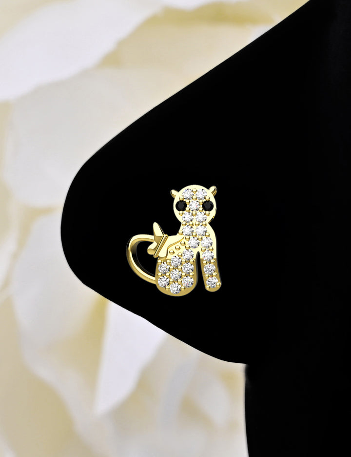 Rhinestone Cat Ring