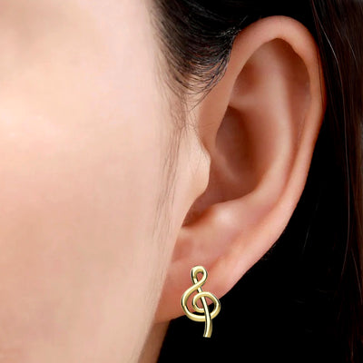 Music Studs Earrings for Piercing Jewelry