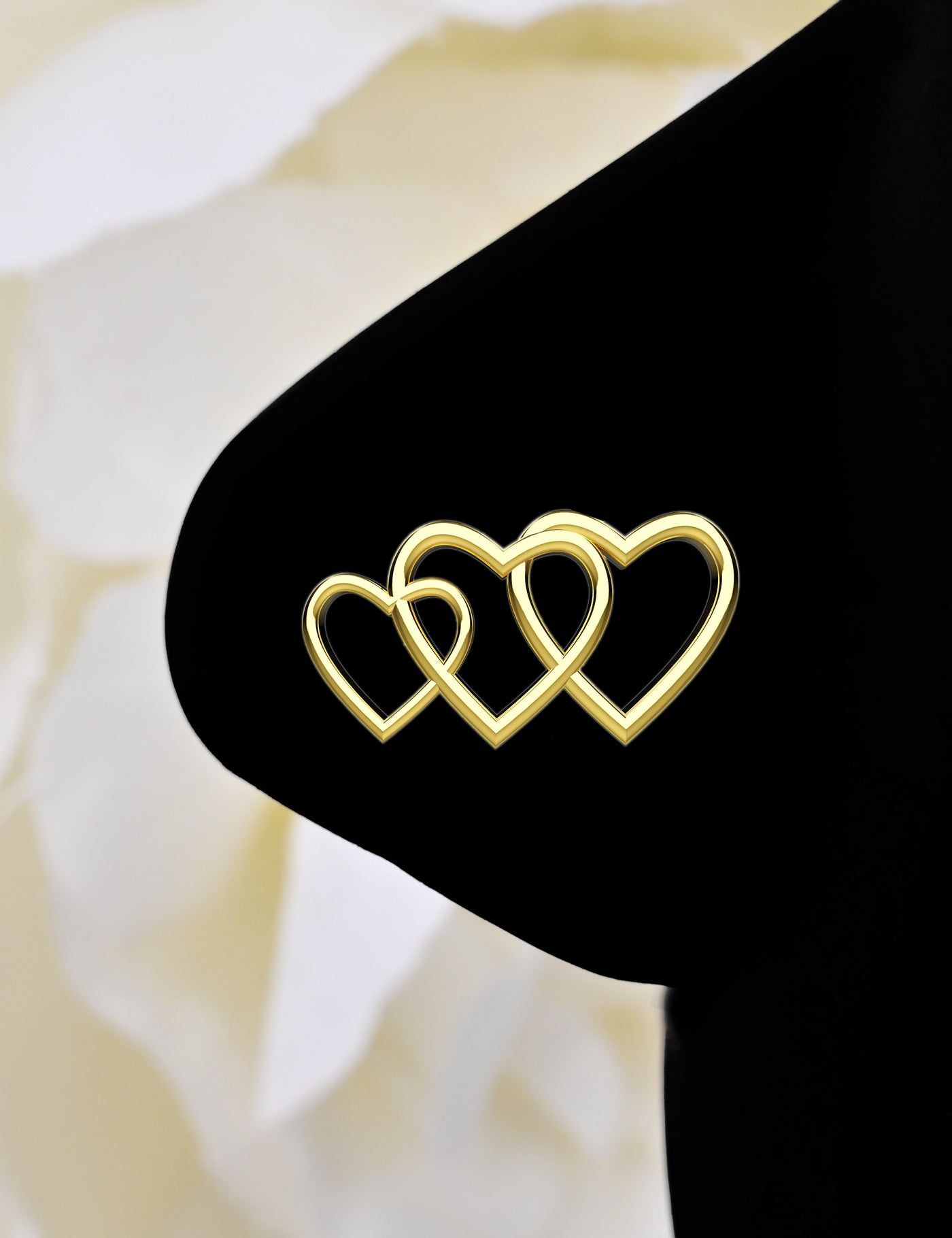 Gold Heart Nose Stud