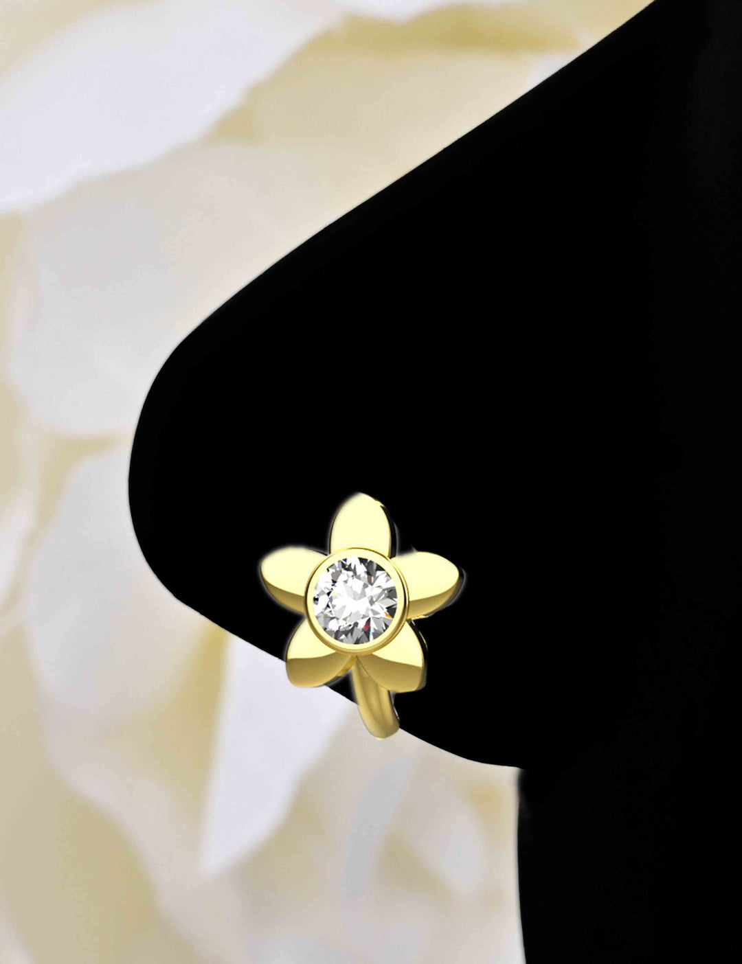 Gold nose hoop ring