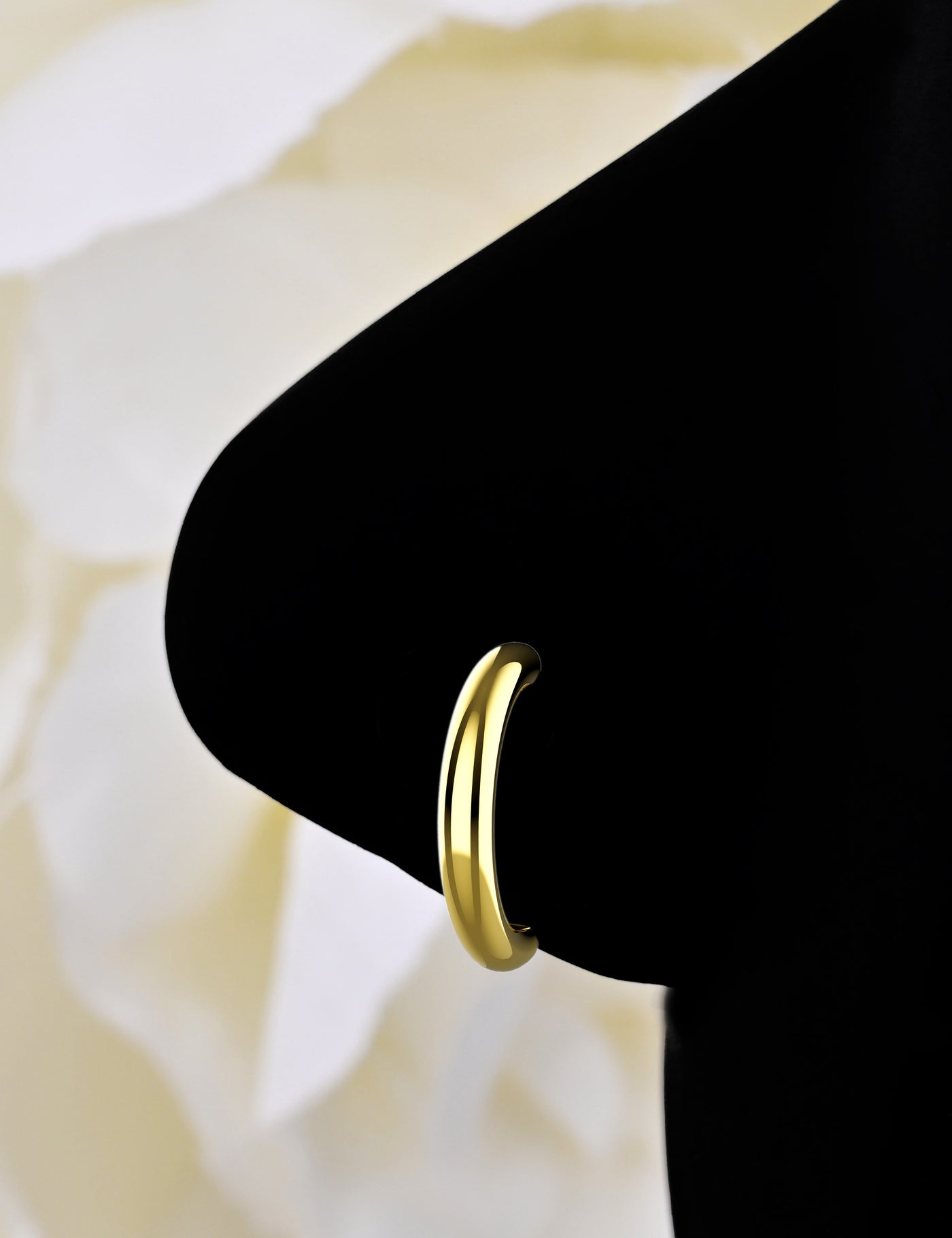 unique gold nose hoop ring
