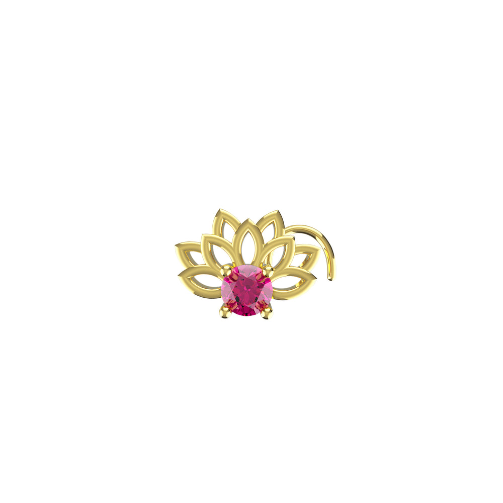 flower nose ring stud