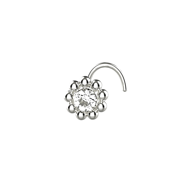 nose stud silver