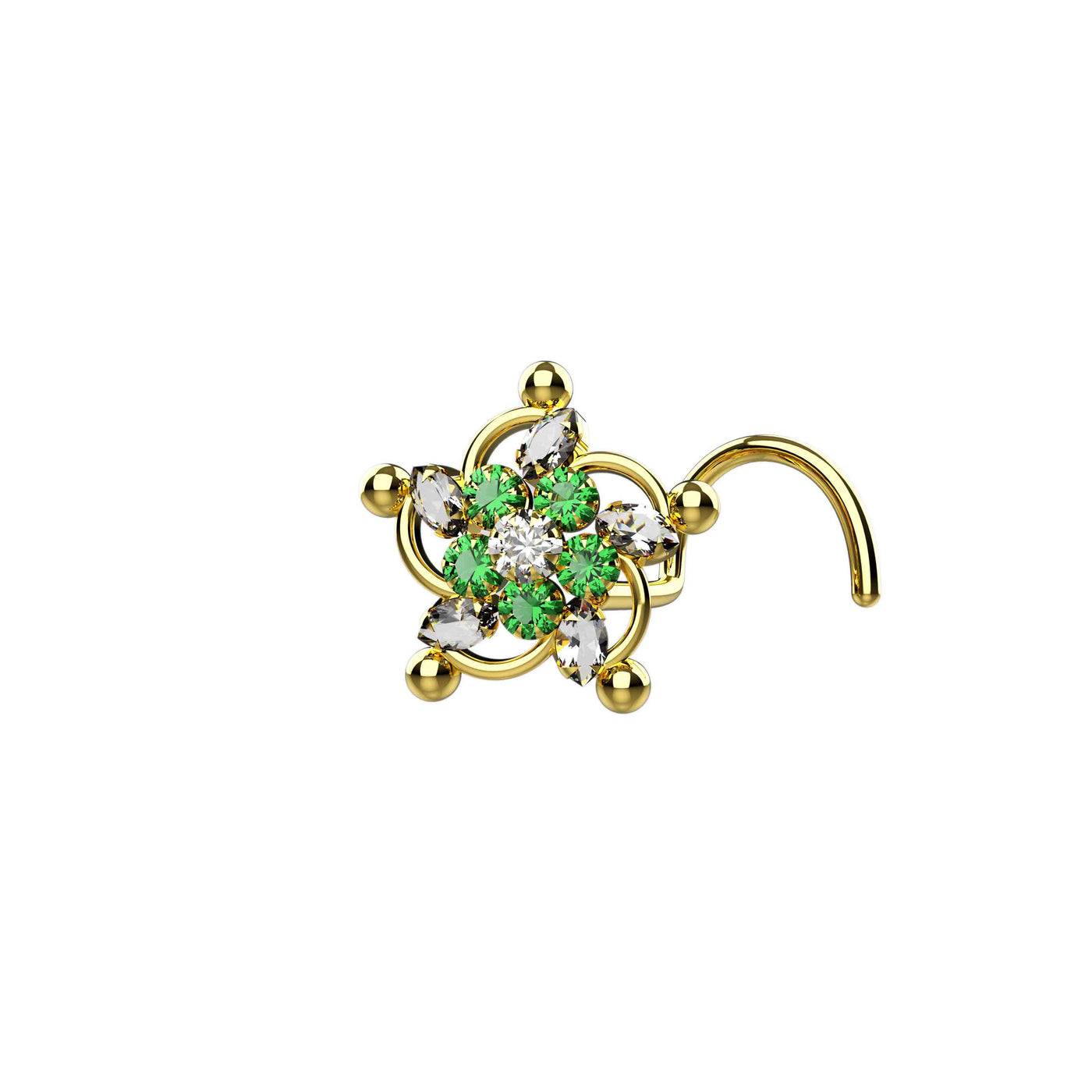 18K Gold Plated Nose Stud