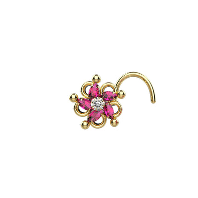 gold nose ring studs designs