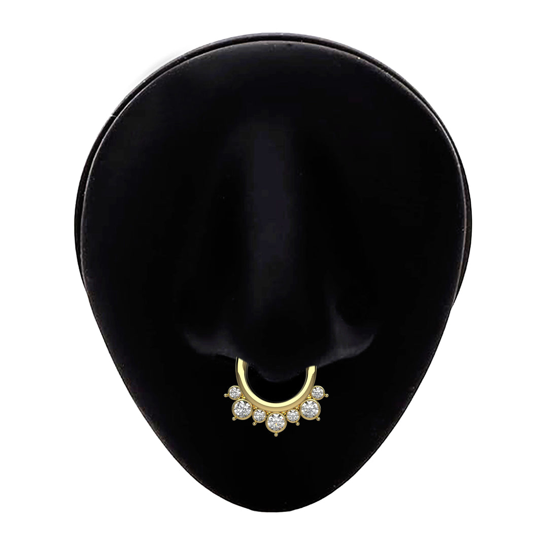 nose ring tribal style jewelry - bohemian septum nose ring