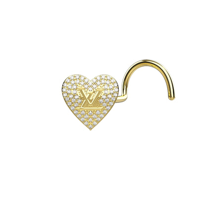 Branded symbol gold nose jewelry