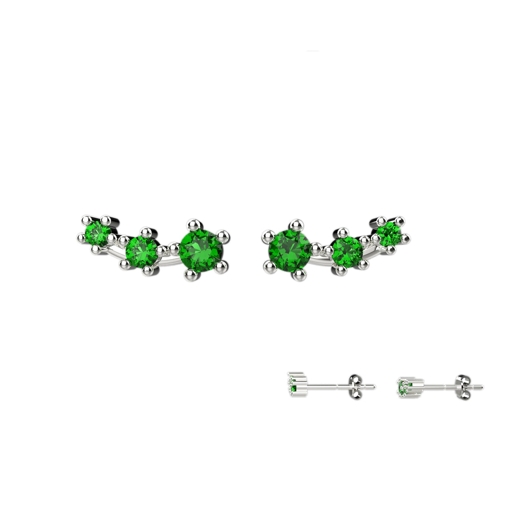 14k gold minimalist earrings