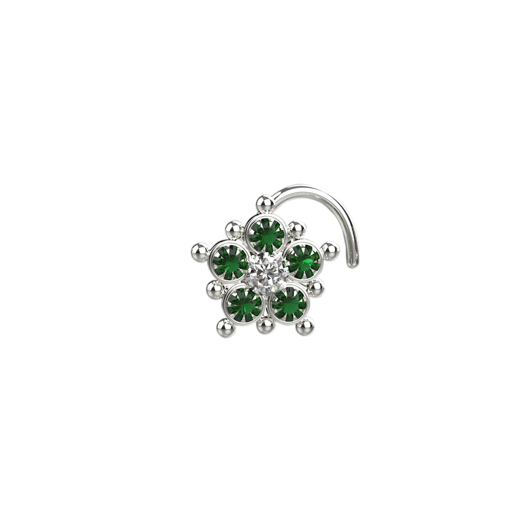 Gemstone nose ring – sapphire beauty