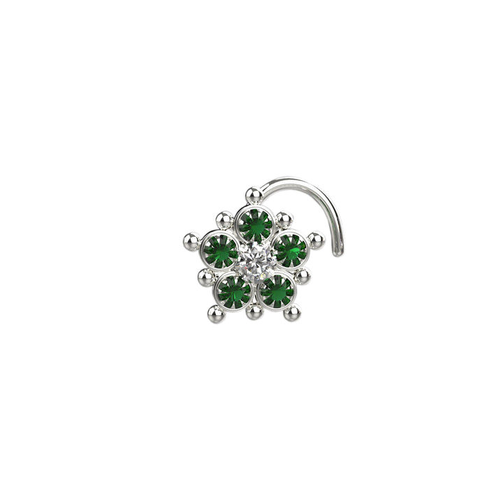 Gemstone nose ring – sapphire beauty