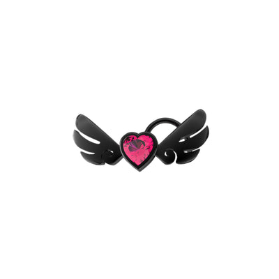 Angel Wings Heart Nose Stud