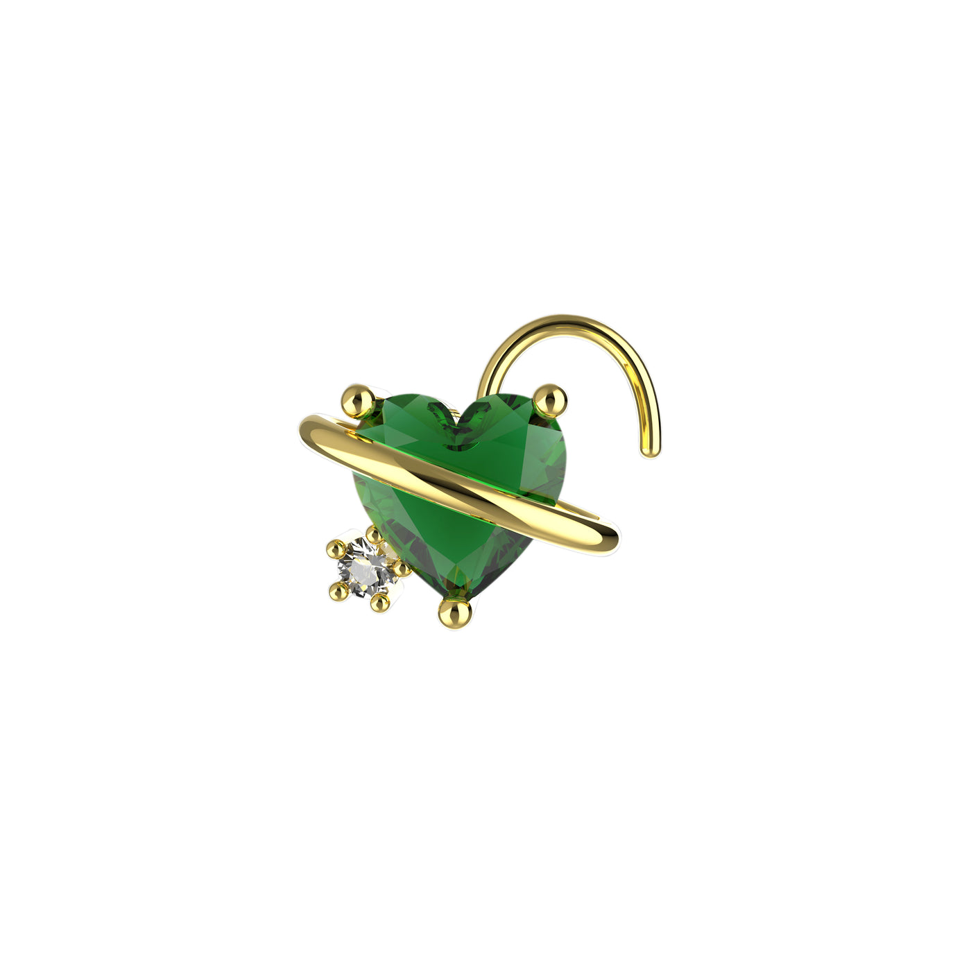 14ct Gold Plated Stylish Louis Vuitton Nose Stud