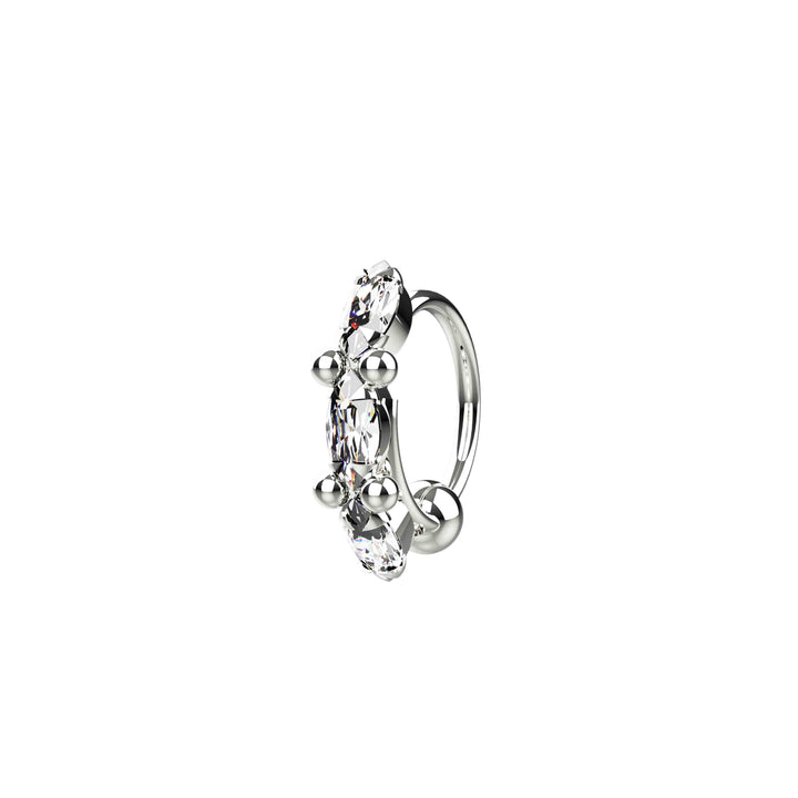 Elegant nose rings for women silver 