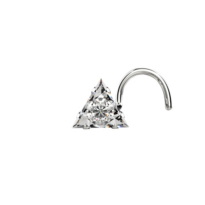 silver nose stud for women