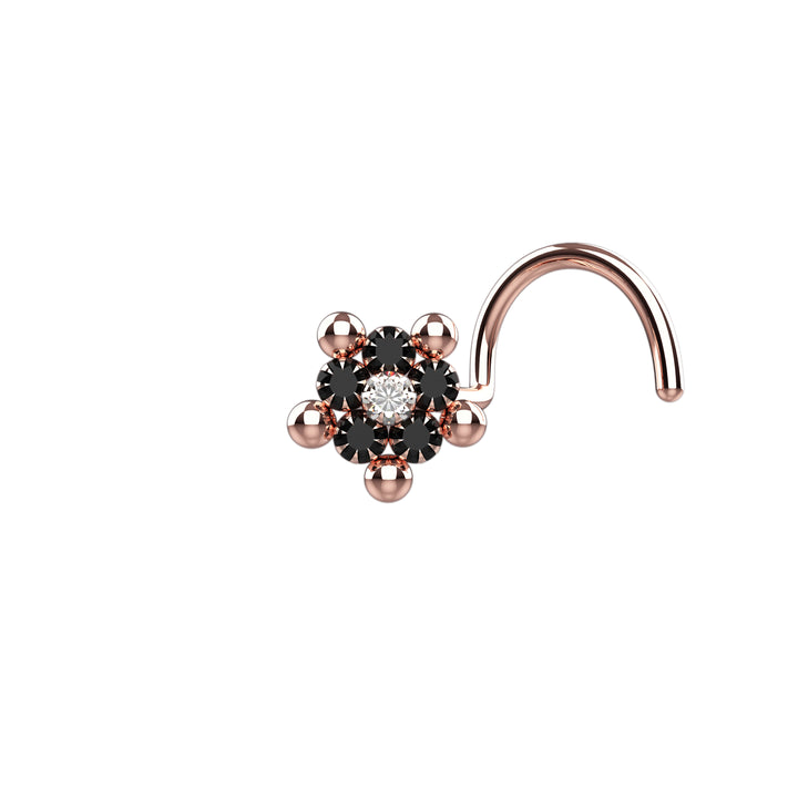 Unique rose gold nose rings