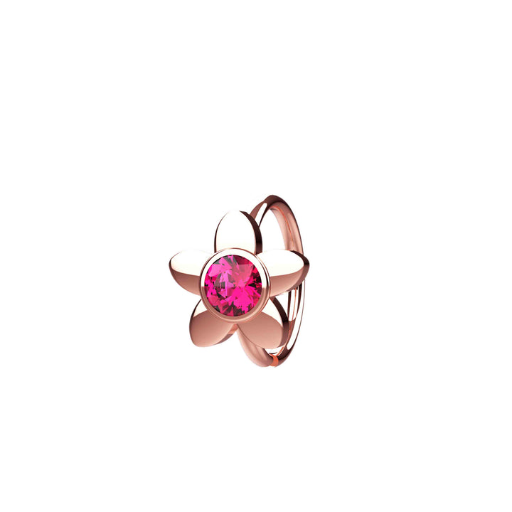 Small gold nose hoop