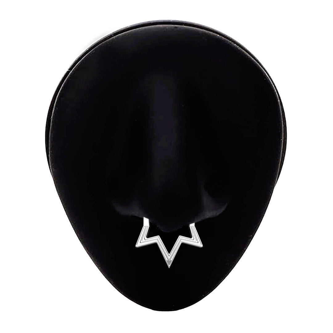 celestial nose ring hoop - star nose piercing jewelry