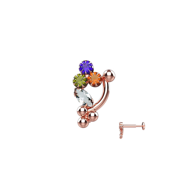 High-quality gold nose ring for daily wear