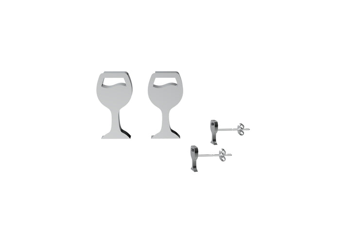 Wine Glass Earrings – Fun Earring Studs for Women