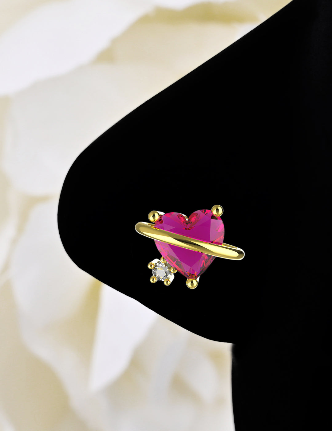 14ct gold ruby nose stud – elegant and timeless jewelry