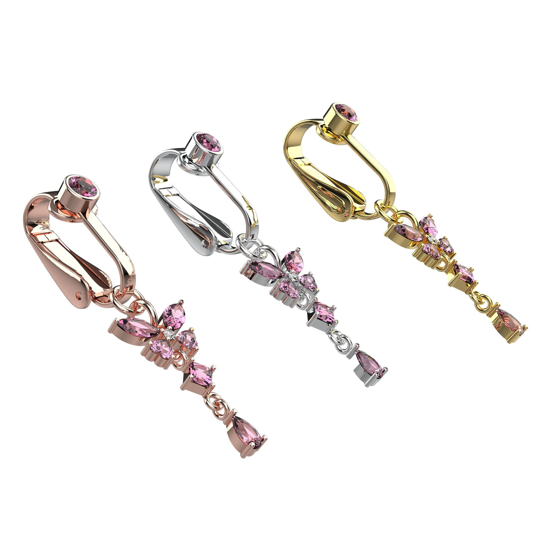 Non piercing belly ring – stylish clip-on navel accessory
