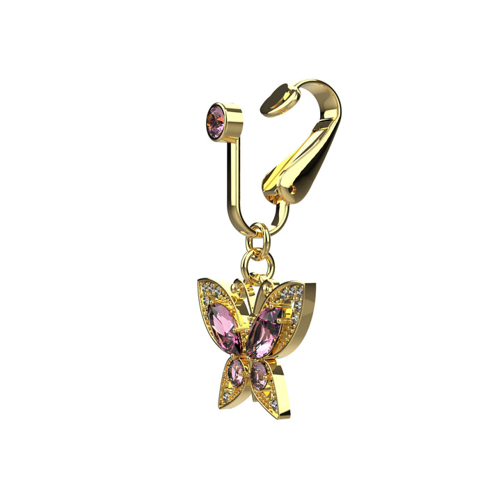 Fake belly button ring – non piercing belly jewelry