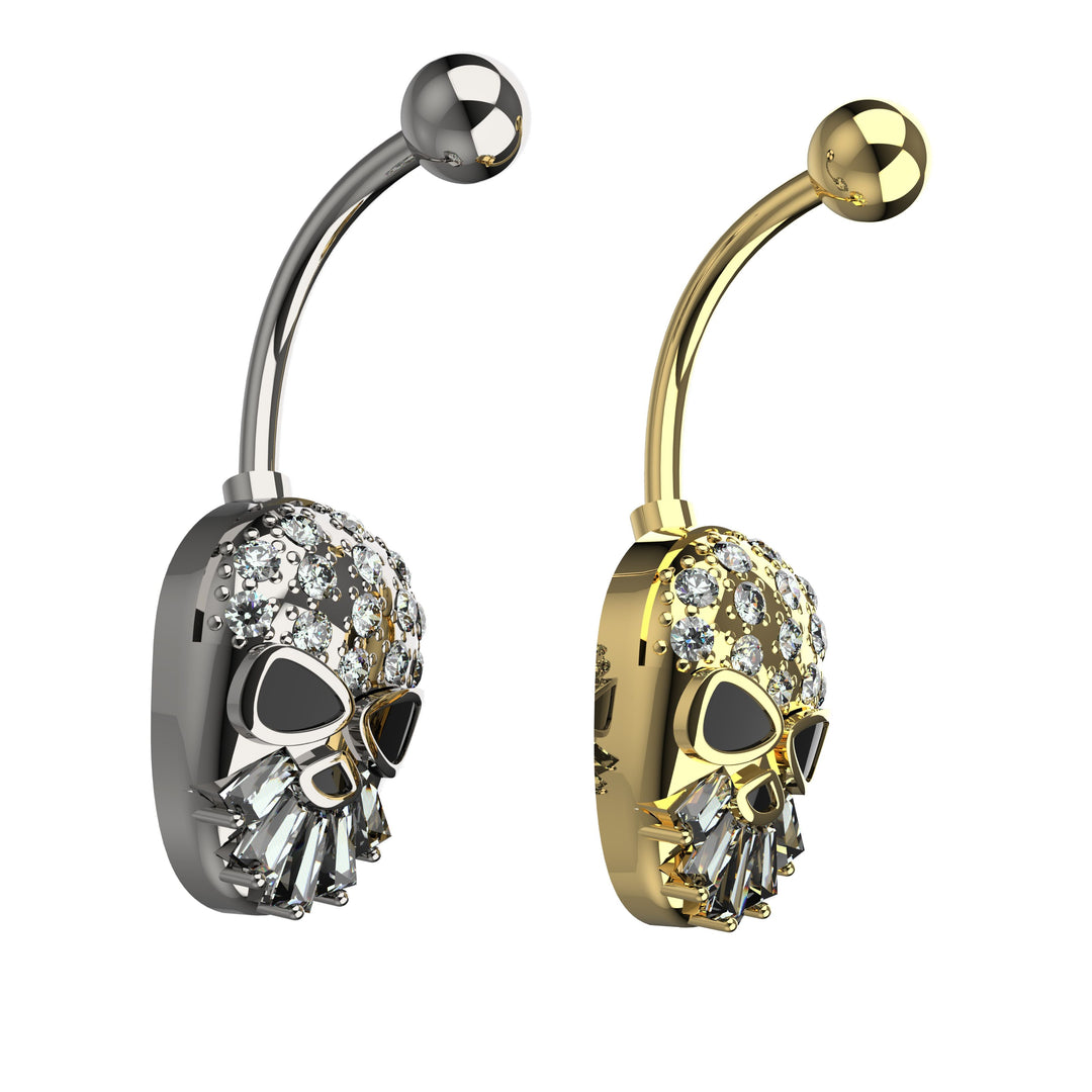 Gold belly ring – dainty belly button jewelry for women