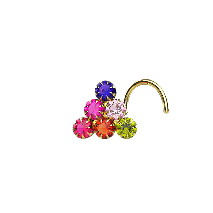 rainbow nose rings for girls