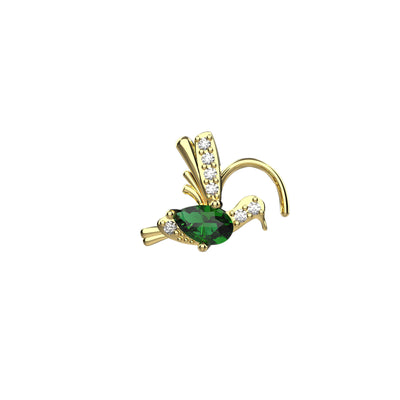 Flying Sparrow 14k Yellow Gold Nose Pin
