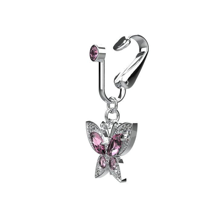 Adjustable clip belly ring – easy to wear