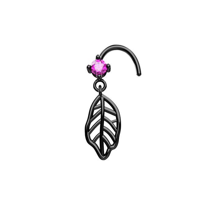 Leaf Dangle Nose Stud