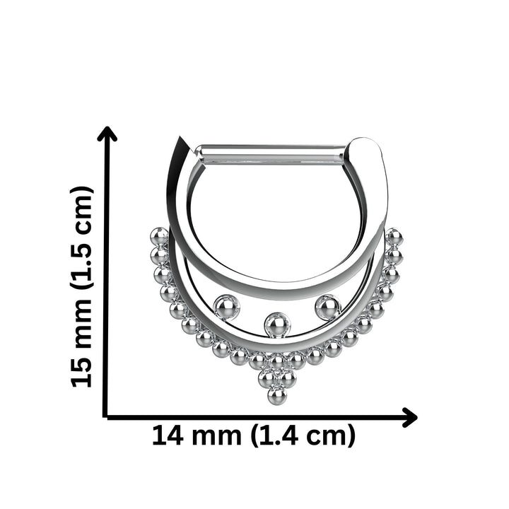 everyday nose ring hoop - easy closure septum ring