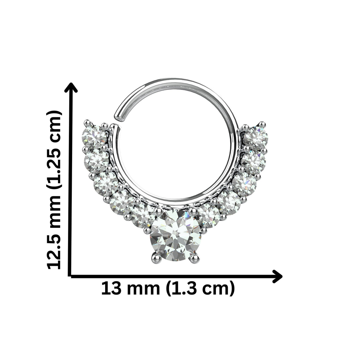 modern twisted septum jewelry - 
everyday nose ring spiral design