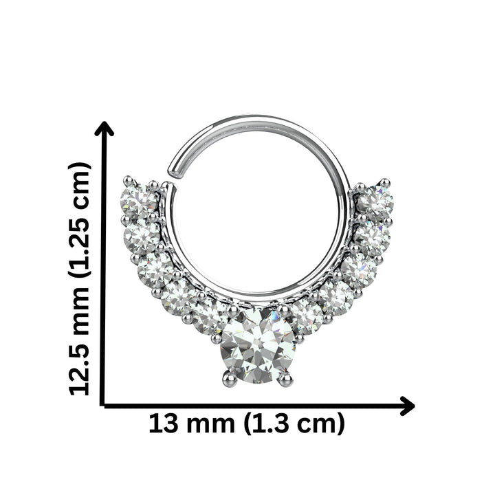 modern twisted septum jewelry - 
everyday nose ring spiral design