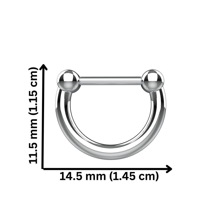 horseshoe septum ring for women - nose piercing horseshoe ring