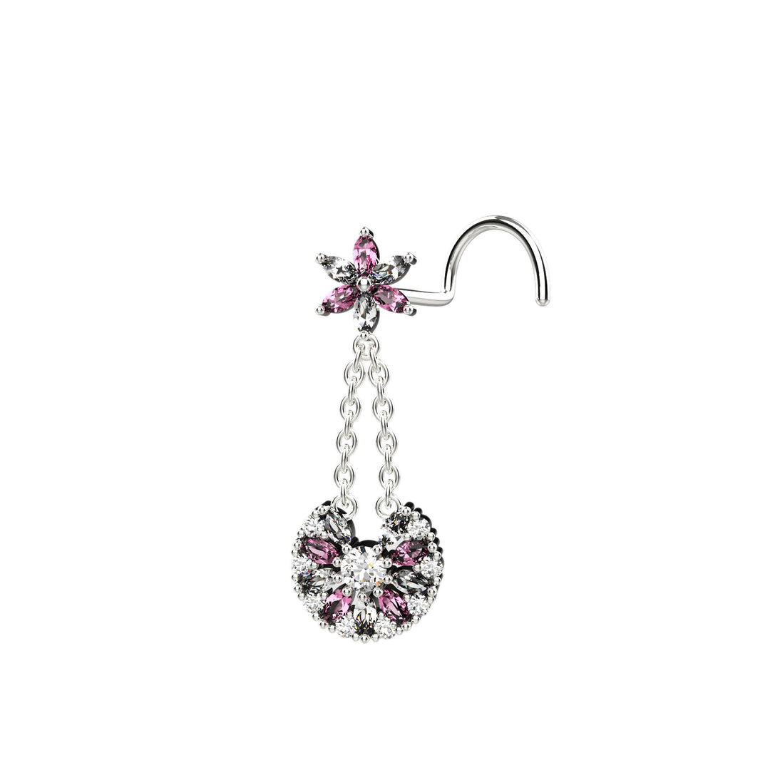 Silver Dangle Stud