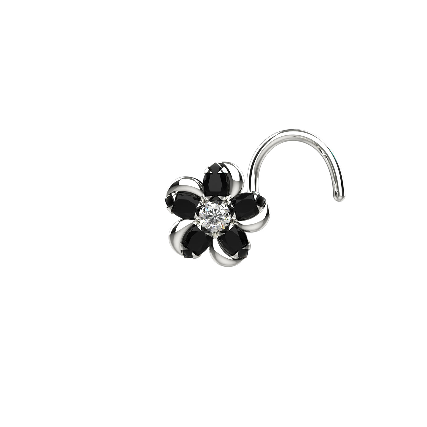 silver nose stud jewelry