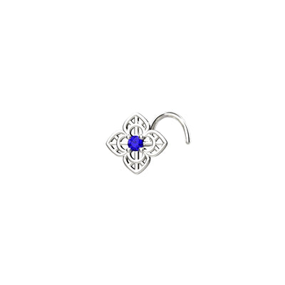 sapphire gems indian nose rings