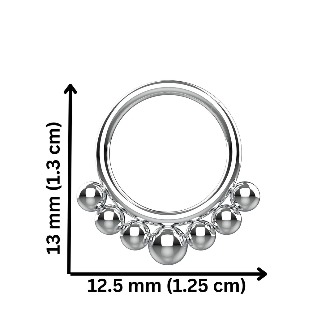 unique twisted nose ring hoop - everyday septum ring spiral design