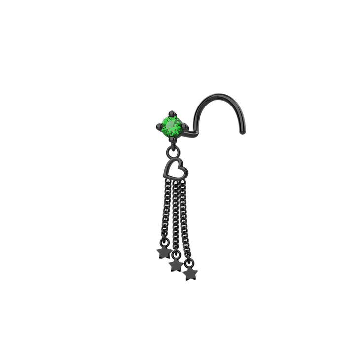 Dainty Drop Nose Piercing Jewelry | Dangling Nose Stud