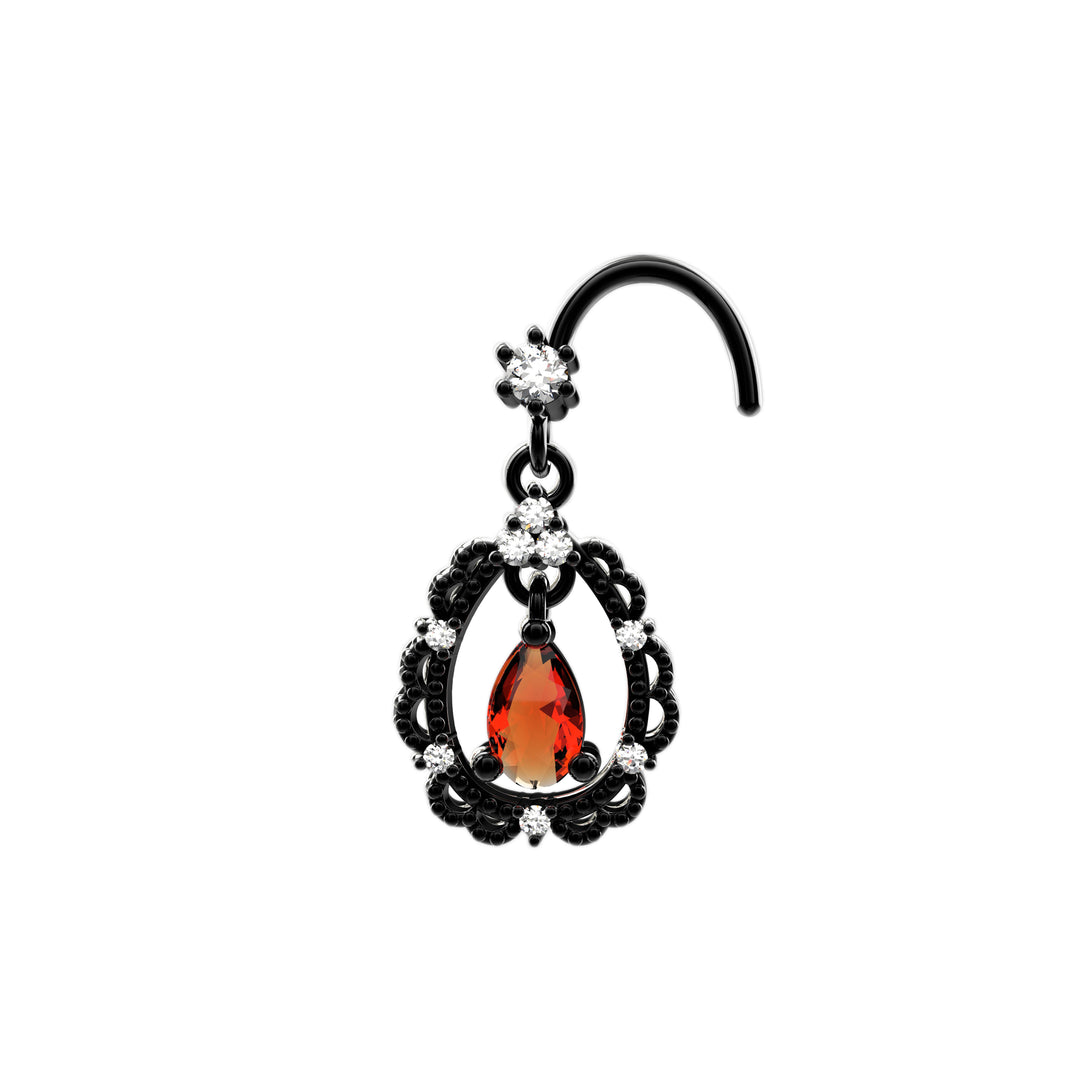 Snot Drop Rings 14k Gold Dangle Drop Nose Rings And Studs – The Ethnic Jewels