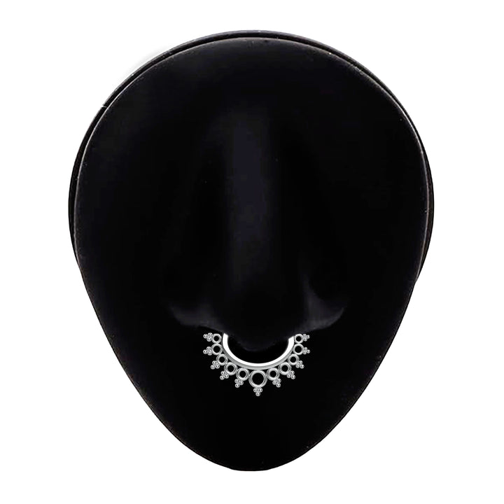 septum piercing jewelry clicker ring lightweight daily wear