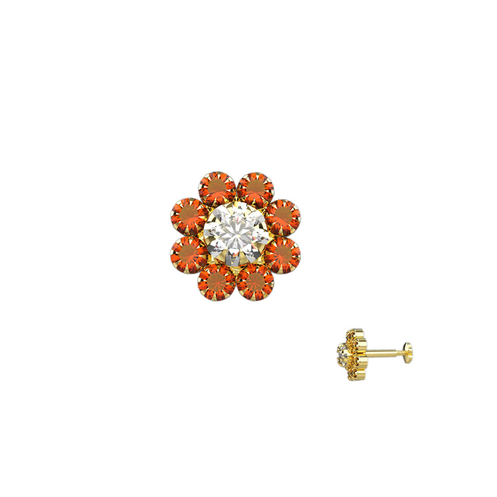 Gold dainty nose stud